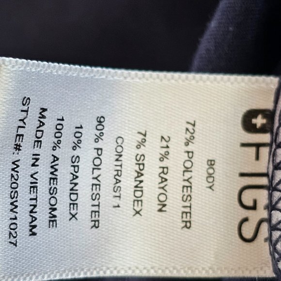 FIGS technical collection Navy Blue Scrub Top See Desc. Measurements‎ - Picture 4 of 8